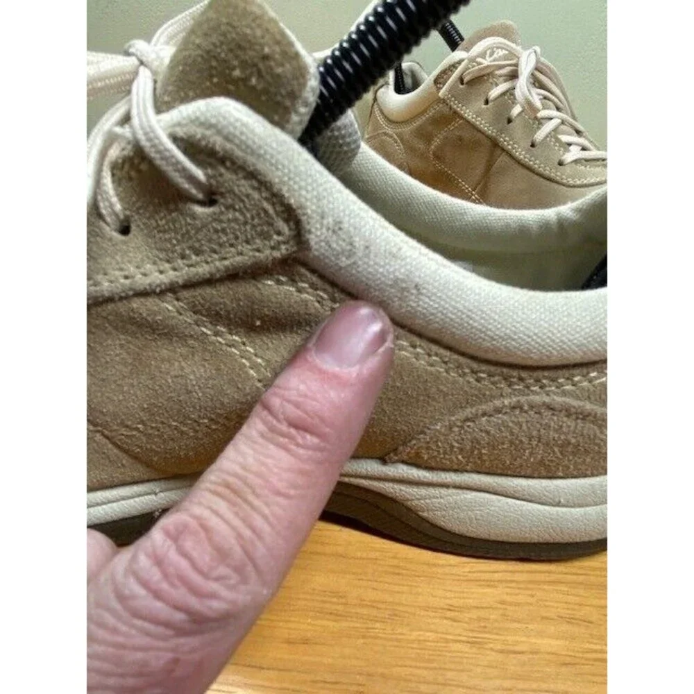 Cabela's Womens Sz 8M Shoes Beige Suede Hiking Trail Casual Sneakers 82-4219 - Picture 5 of 12